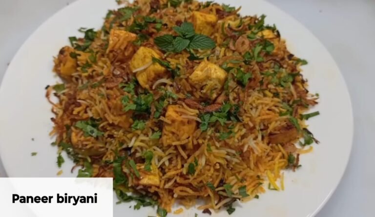 Veg paneer biryani