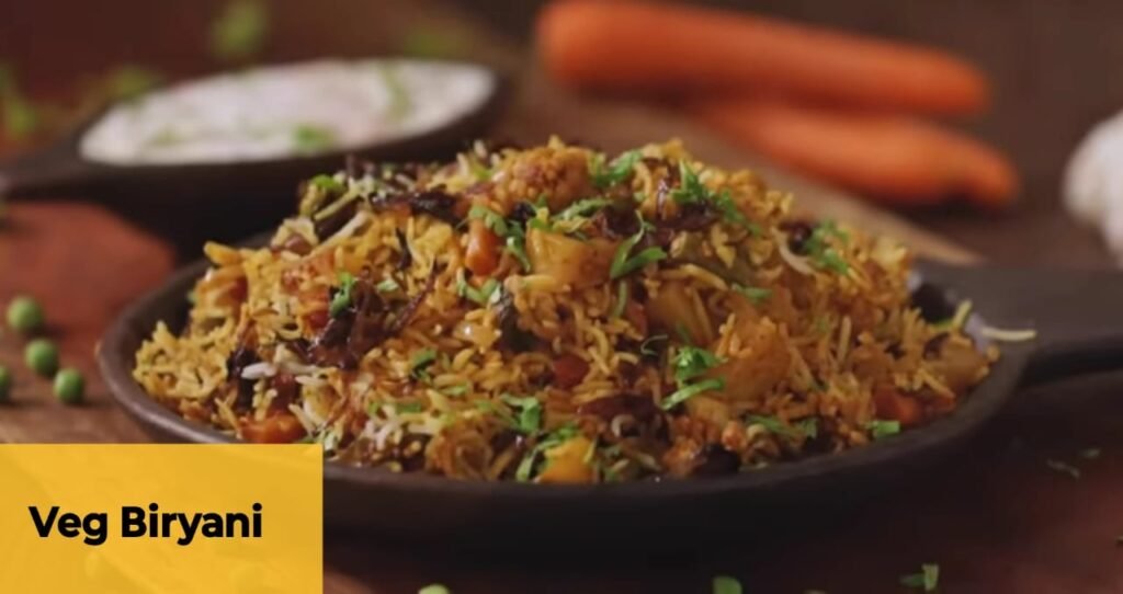 Recipe of veg biryani 