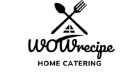 Black and White Illustrative Home Catering Logo